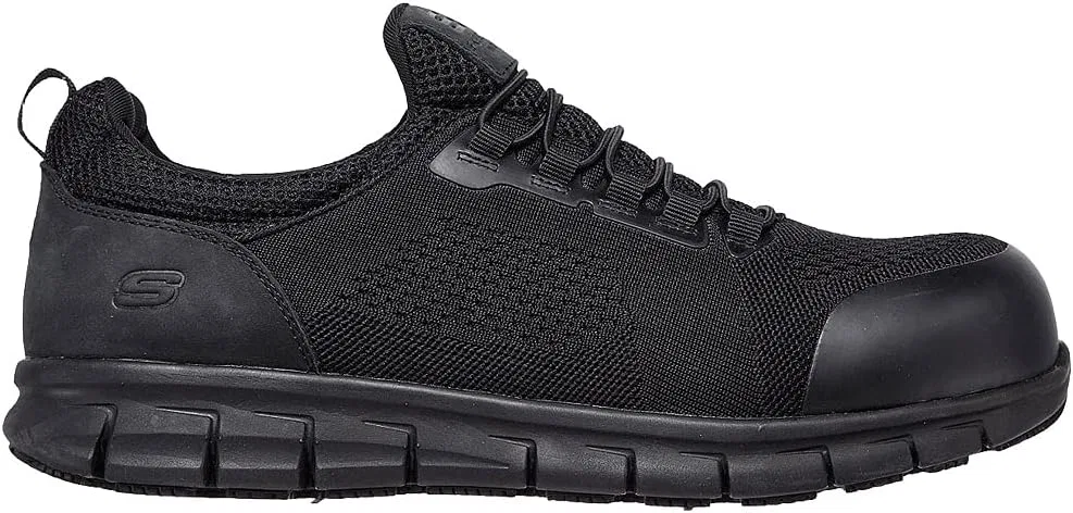 Мужские кроссовки Skechers Synergy Omat, Black Textile Leather Tpu — фото 3