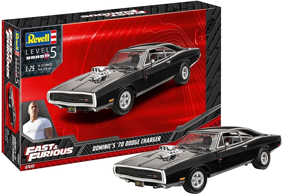 

Revell, Dodge Charger 1970 Dominics Fast and Furious, Модельный комплект, 12+