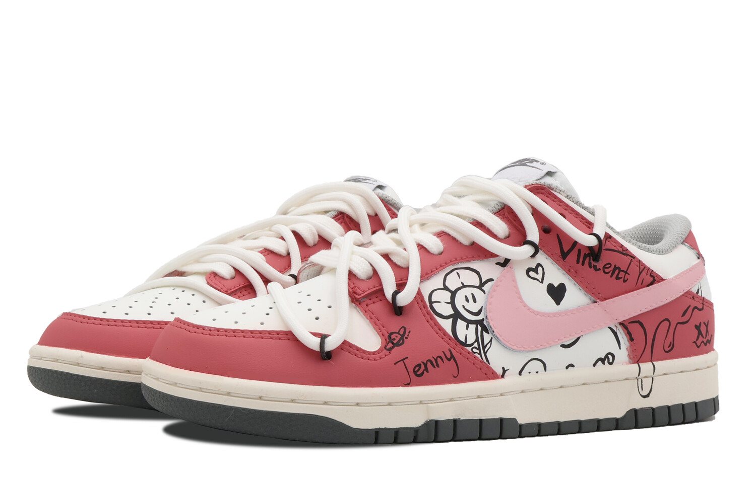 

Кроссовки Nike Dunk Skateboard Shoes Women's Low-Top White