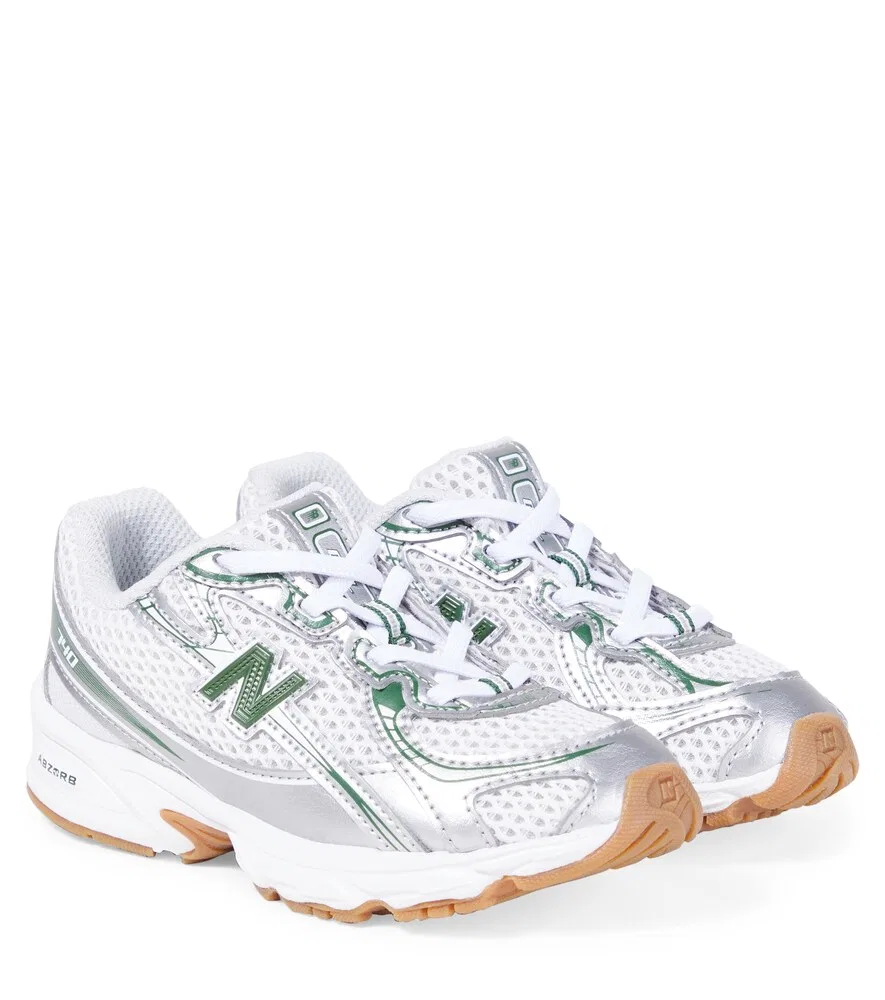 740 Детские кроссовки с кожаной отделкой New Balance Kids, серебро