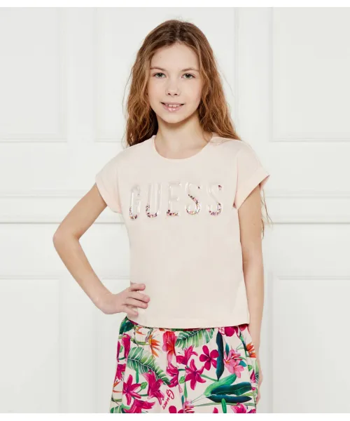 

Футболка Regular fit Guess, розовый