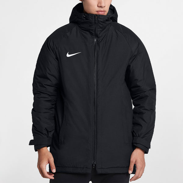 Куртка academy18 sports football hooded jacket men black Nike, черный — фото 3