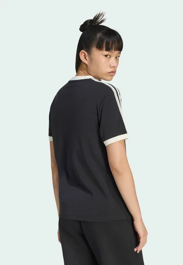 Футболка Adidas Originals Summer Glow Advanced Three Stripes Print, черный — фото 2
