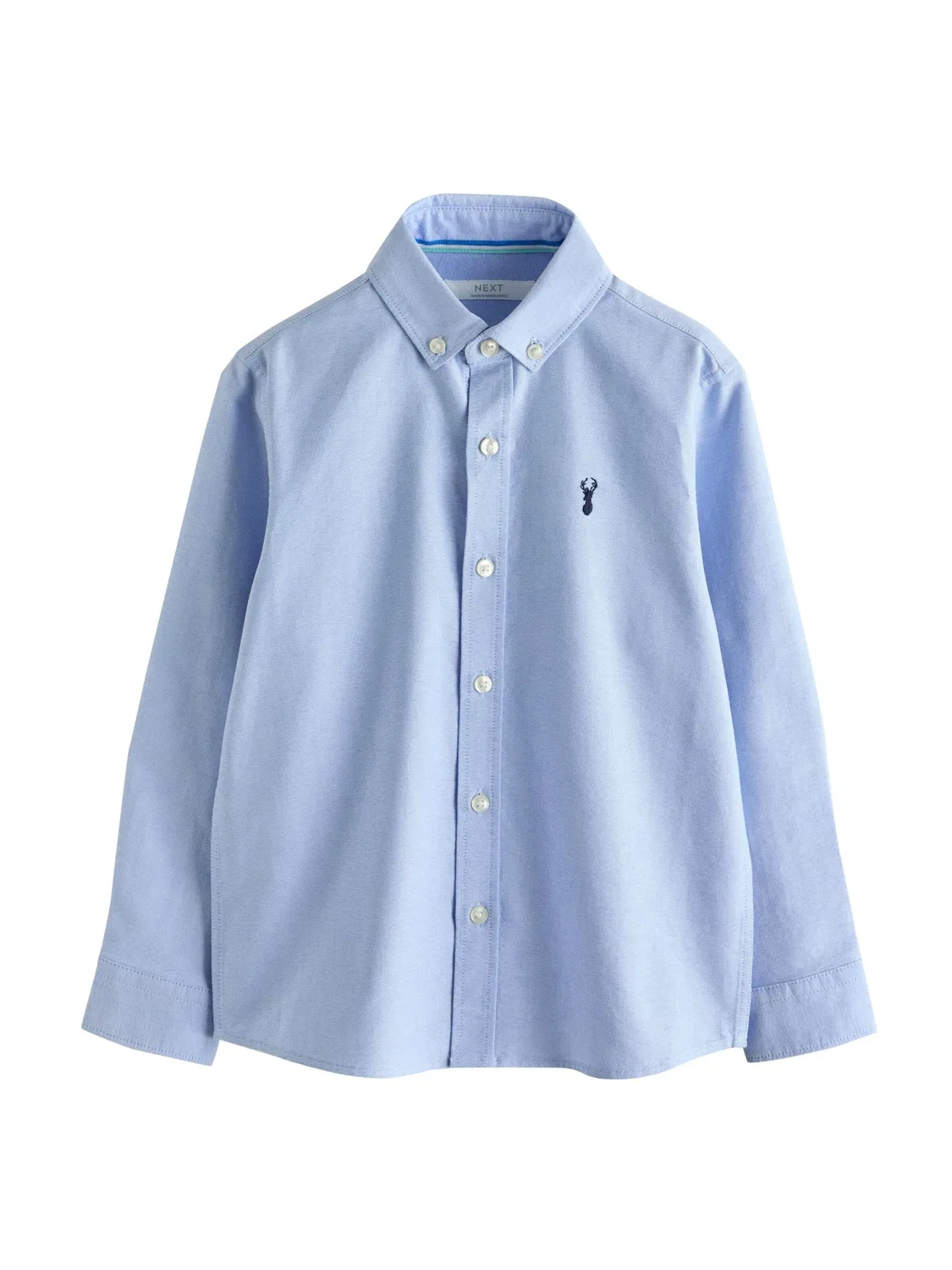 Рубашка на пуговицах стандартного кроя Next, Light Blue