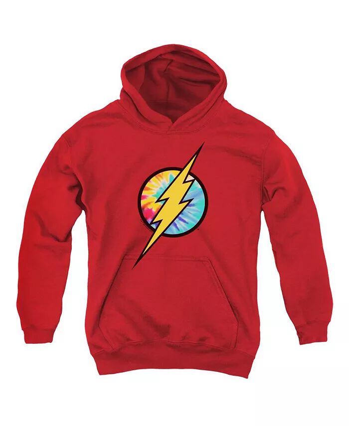 

Dc Youth DC Comics Flash Tie Dye Flash Logo Pull Over Hoodie / Толстовка с капюшоном, красный