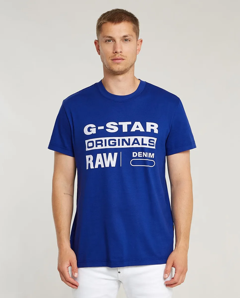 

Оригинальная мужская футболка G-Star Raw, синий