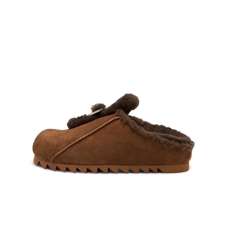 Женские тапочки с закрытым носком Lost In Echo, коричневые — фото 4