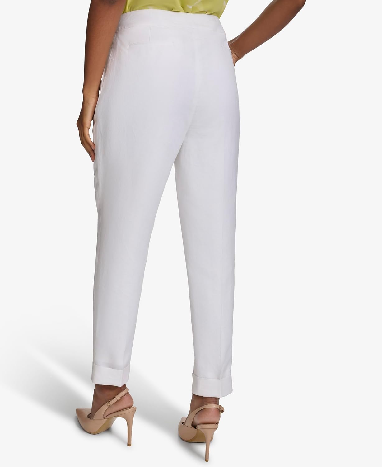 Женские брюки Calvin Klein Lux Highline (Petite, Standard и Plus), White Cream — фото 4