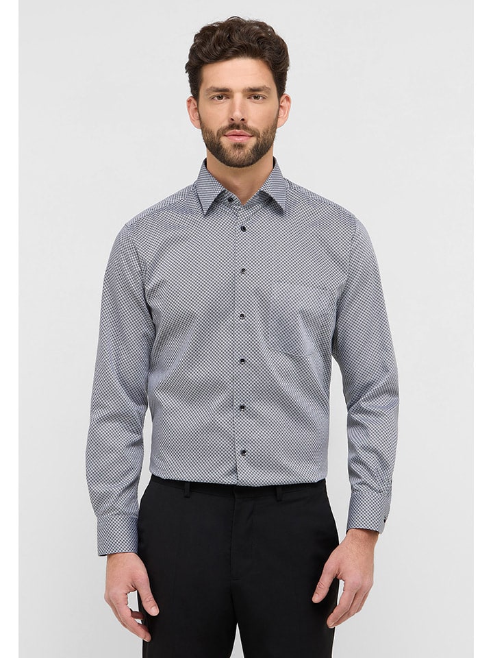 

Eterna Рубашка - современный крой - серого цвета