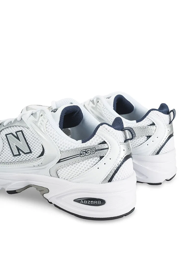 Кроссовки, Lifestyle, 530, New Balance, белый/синий — фото 3