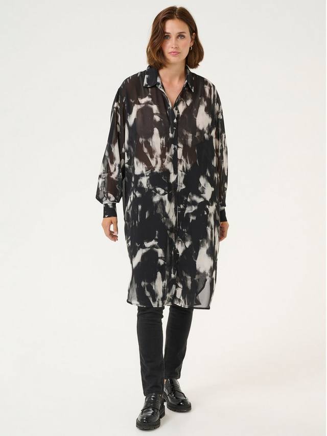 

Абстрактный топ aska KAFFE, цвет Black/Grey