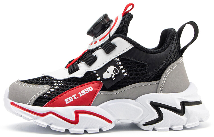 

Детская повседневная обувь для детей, кроссовки, кроссовки Snoopy, цвет Black Gray Red