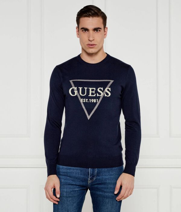 

Свитер Guess Jeans Fabian Regular Fit, синий