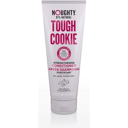 Кондиционер для волос Noughty Tough Cookie, 97% натуральный, без сульфатов, веганский уход за волосами, 250 мл