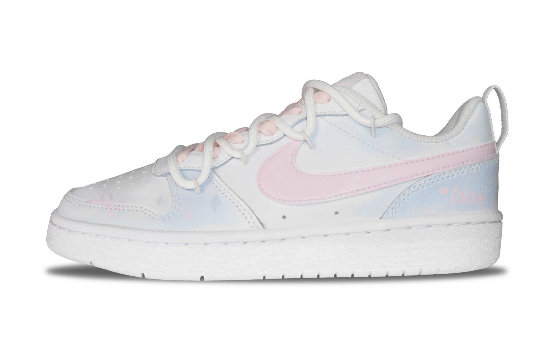 

Детские скейтерские кроссовки Court Borough для младших школьников Nike, синий/белый