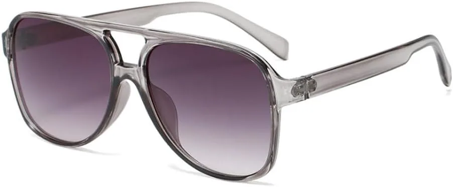 

Модные женские солнцезащитные очки в стиле ретро, ​​мужские синие и желтые, с защитой от УФ-излучения UV400, трендовые солнцезащитные очки HVTVTLA, Grey Grey