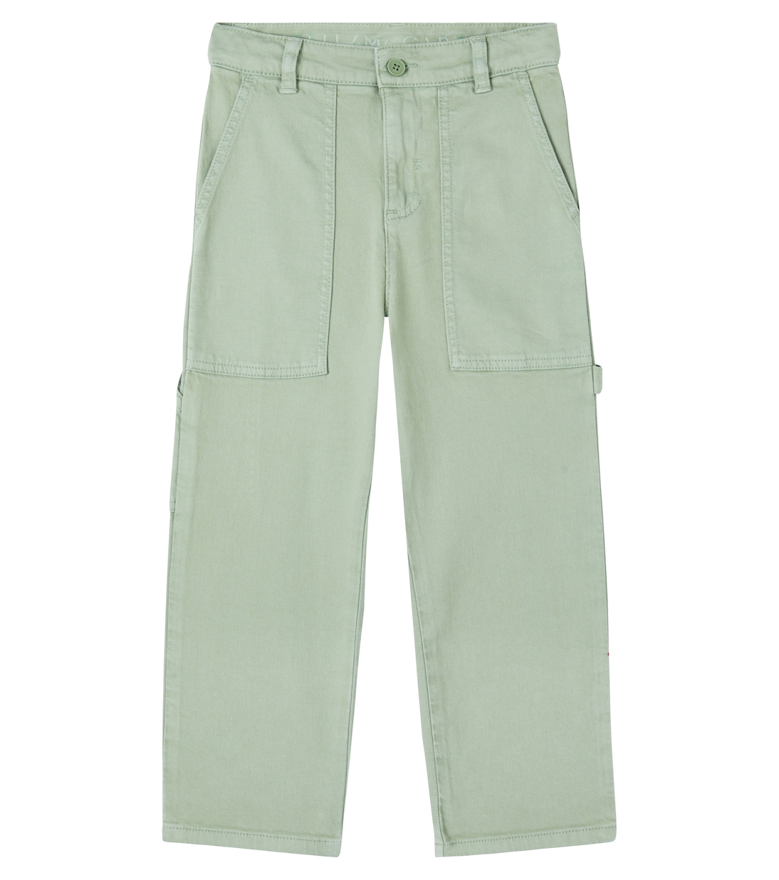 

Аппликационные карго-брюки из хлопковой смеси Stella McCartney Kids, зеленый