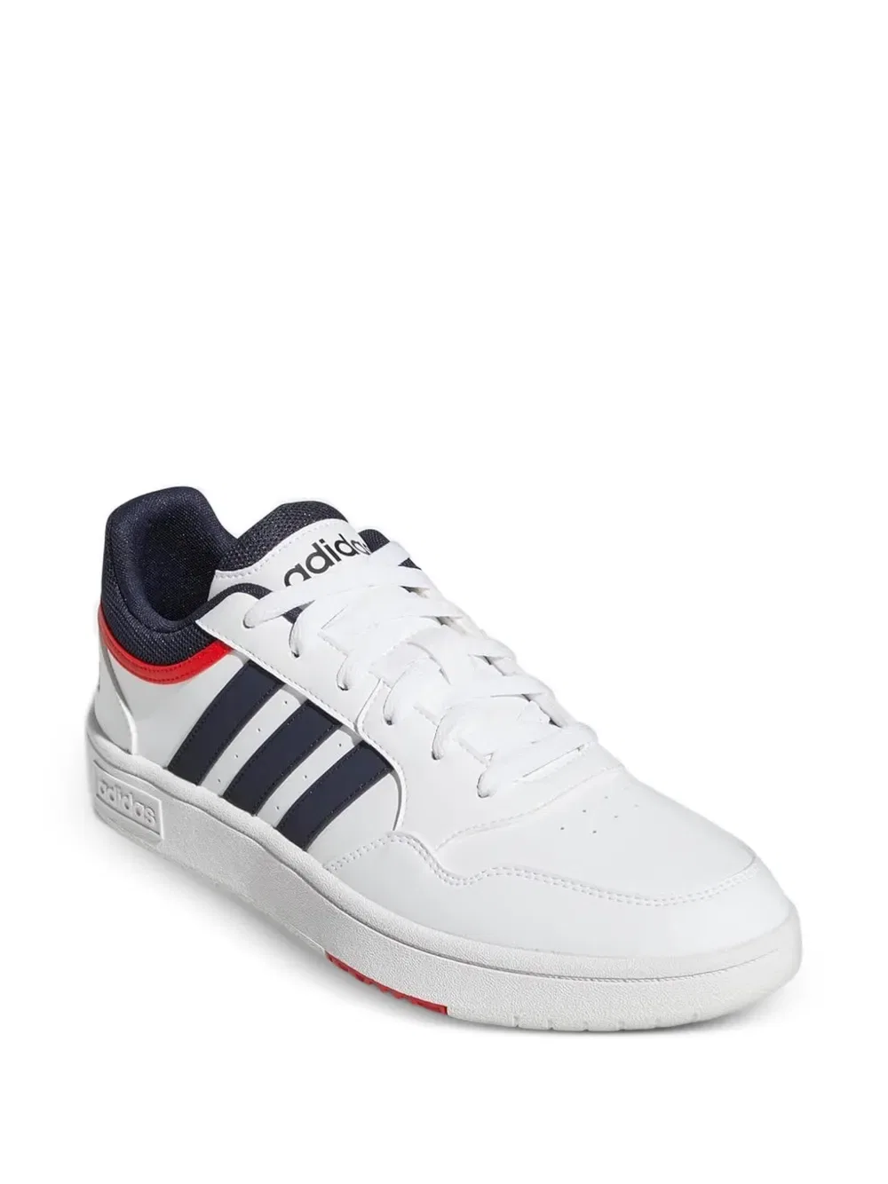 Кроссовки Hoops 3.0 с низкими полосками Adidas, белый — фото 2