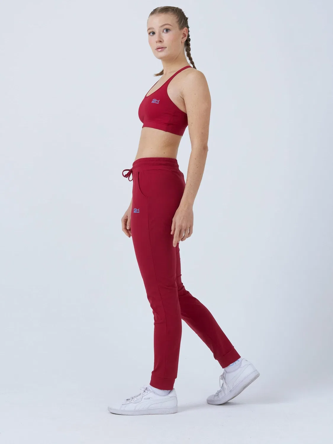 Спортивные брюки Sportkind Regular Workout Pants Jogging Pants в цвете Бордо — фото 3