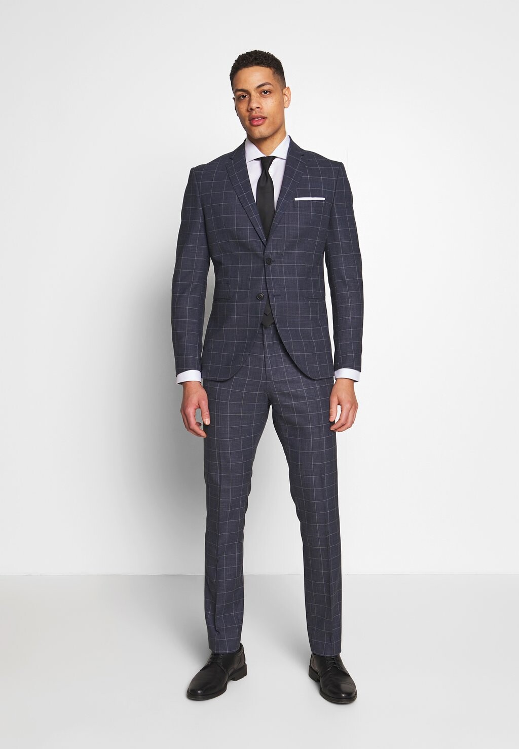

Костюм SLHSLIM MAZEAIR CHECK SUIT Selected Homme, цвет dark blue/white