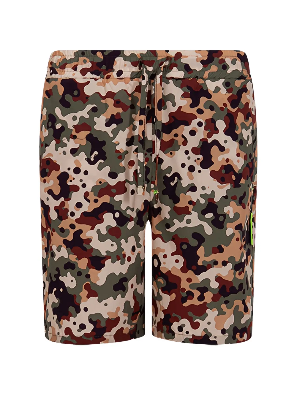 

Бермуды с камуфляжным принтом Msgm Kids, зеленый