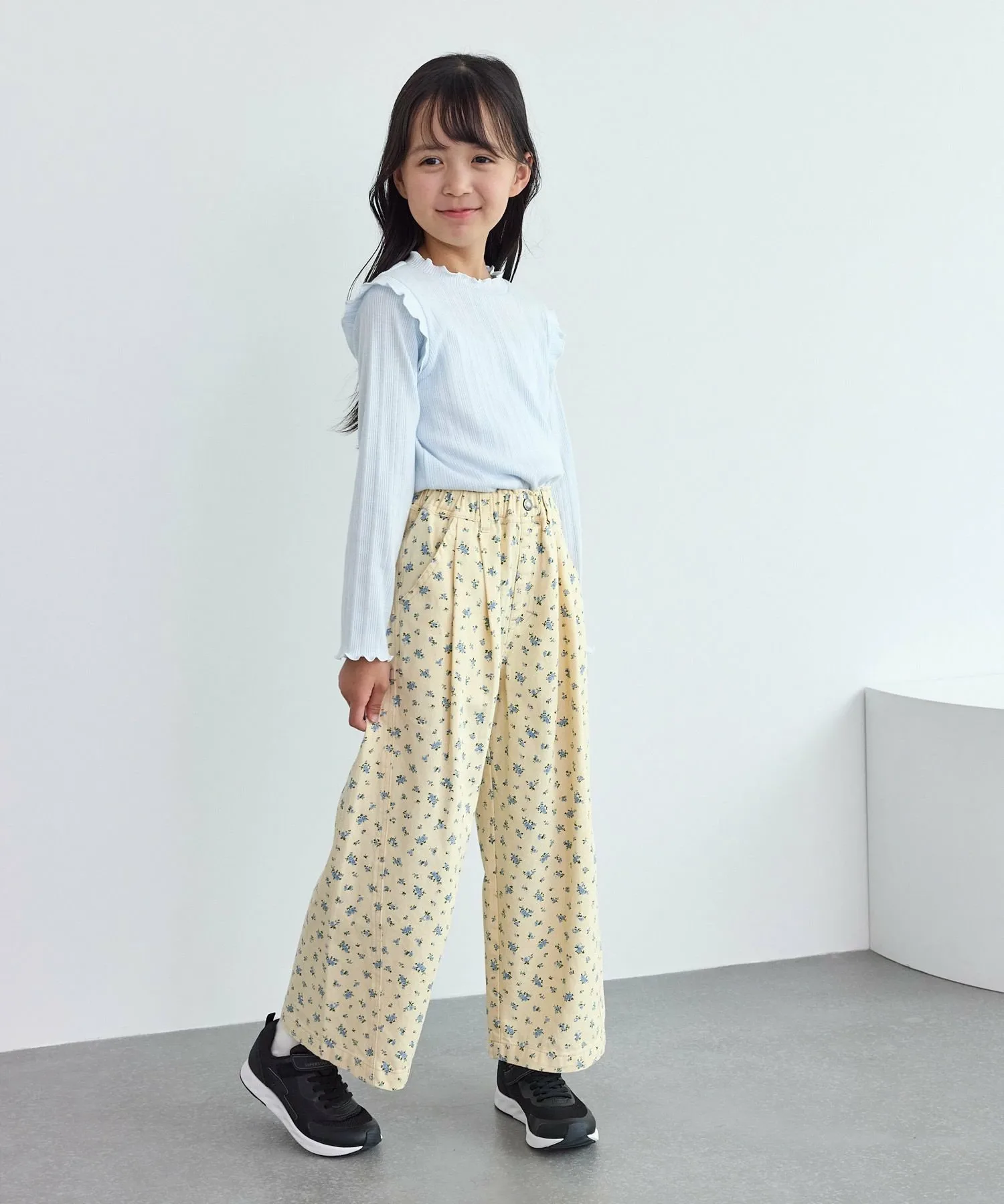 Маленькие цветочные штанишки ROPE' PICNIC KIDS, Off-white (17) — фото 4