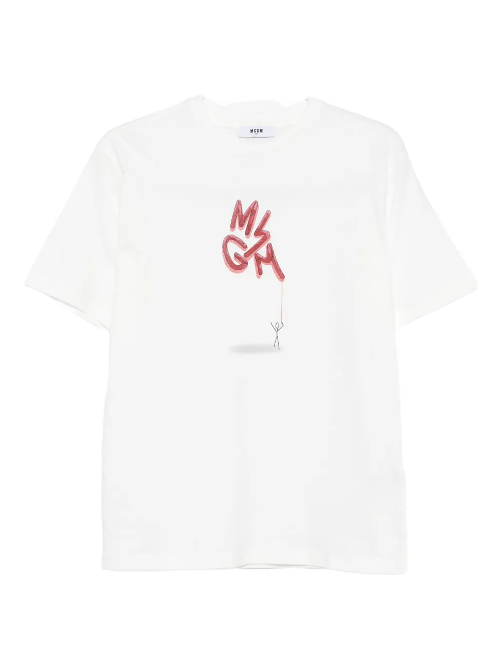 

Футболка с логотипом MSGM Kids, белый