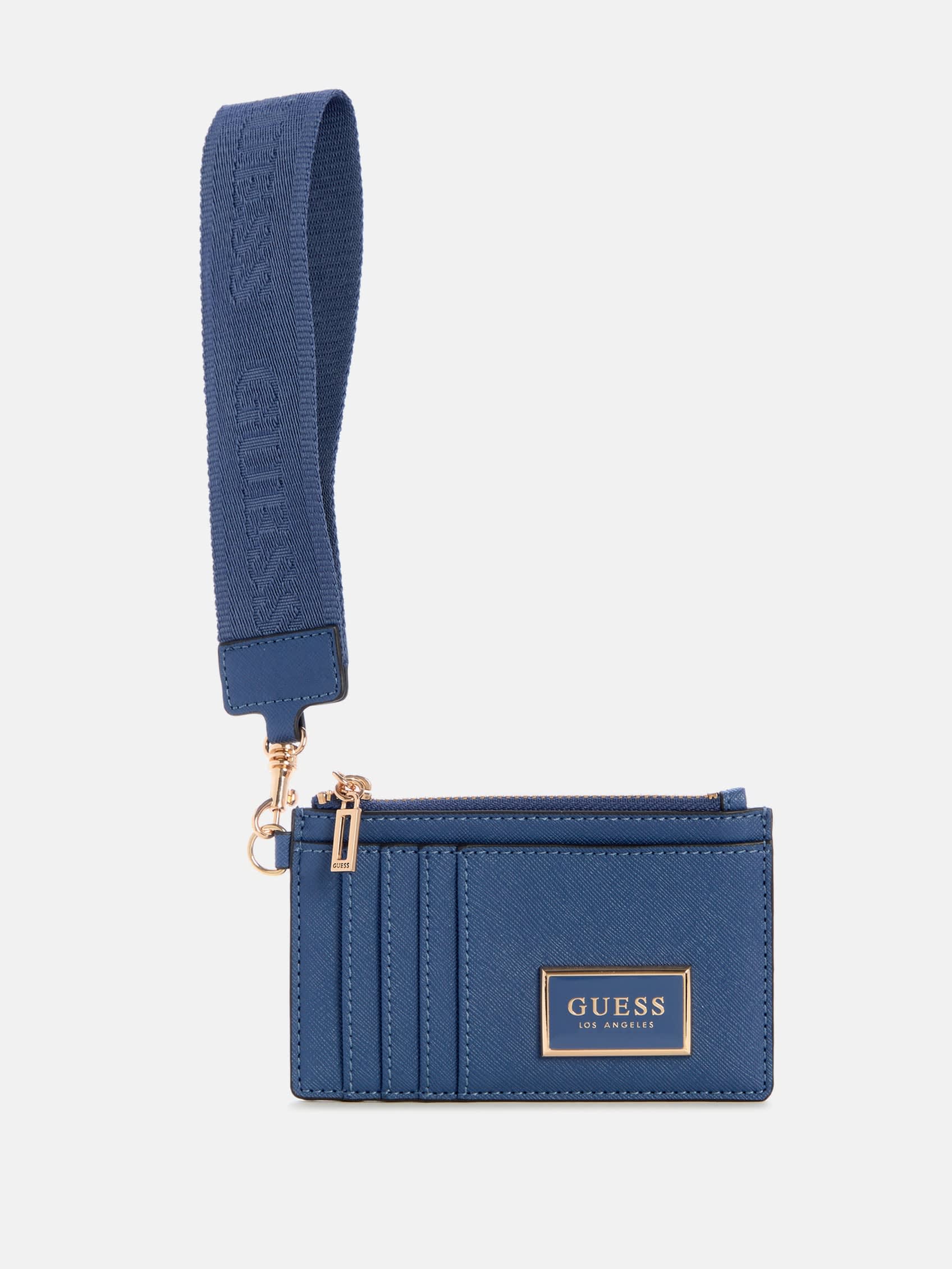 

Кошелек Abree Card Case с ремешком на запястье Guess Factory, индиго