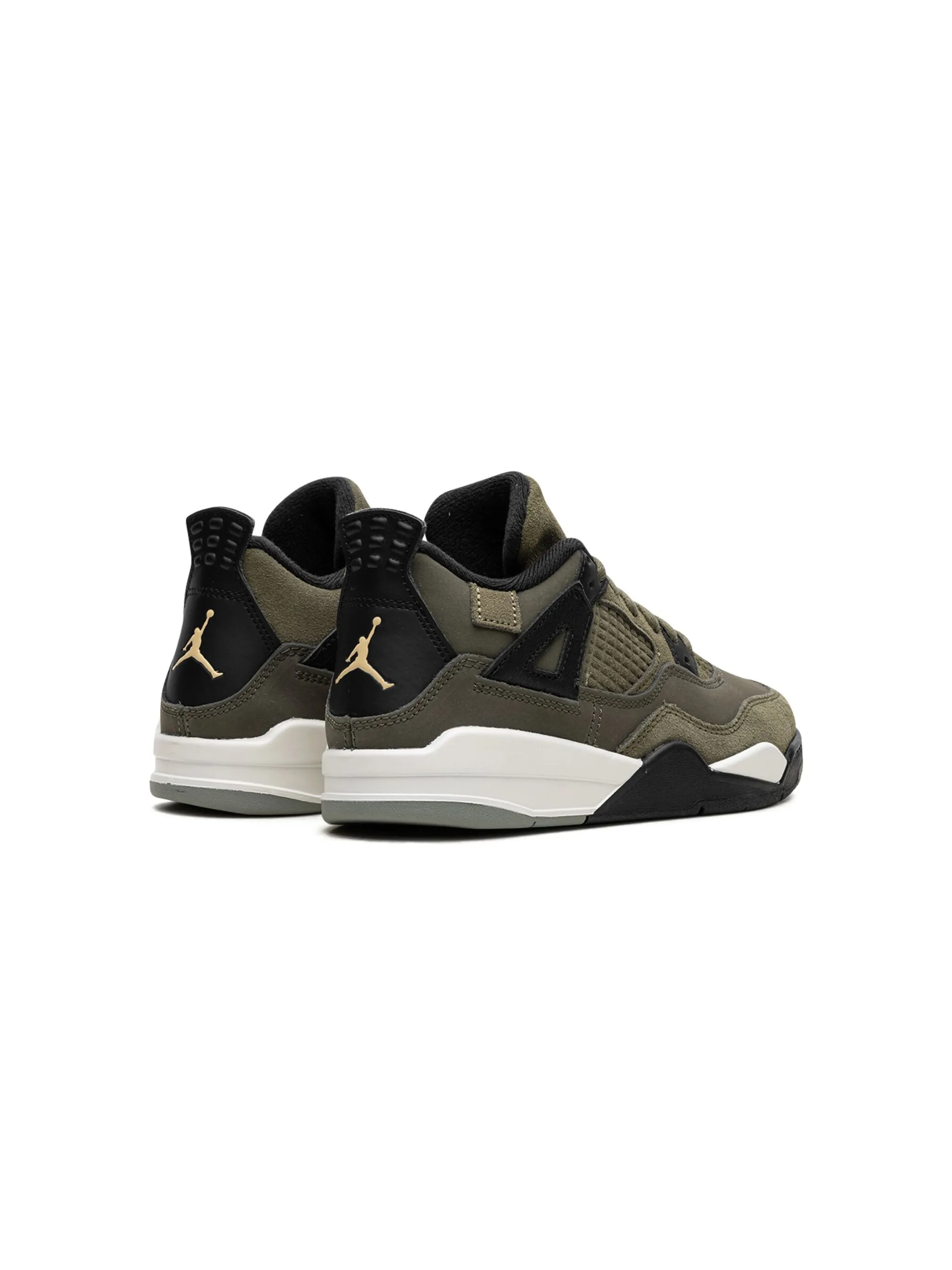 Кроссовки Air Jordan 4 SE Craft Olive Jordan Kids, зеленый — фото 4