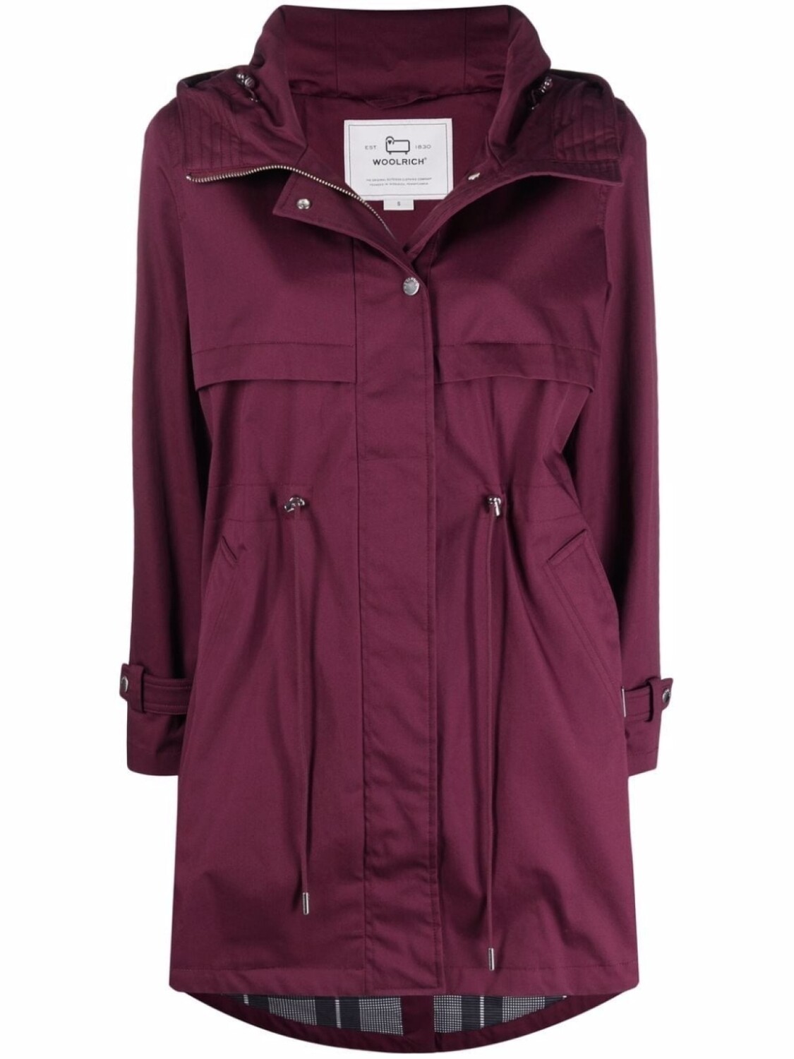 

Woolrich парка Havice на молнии, фиолетовый
