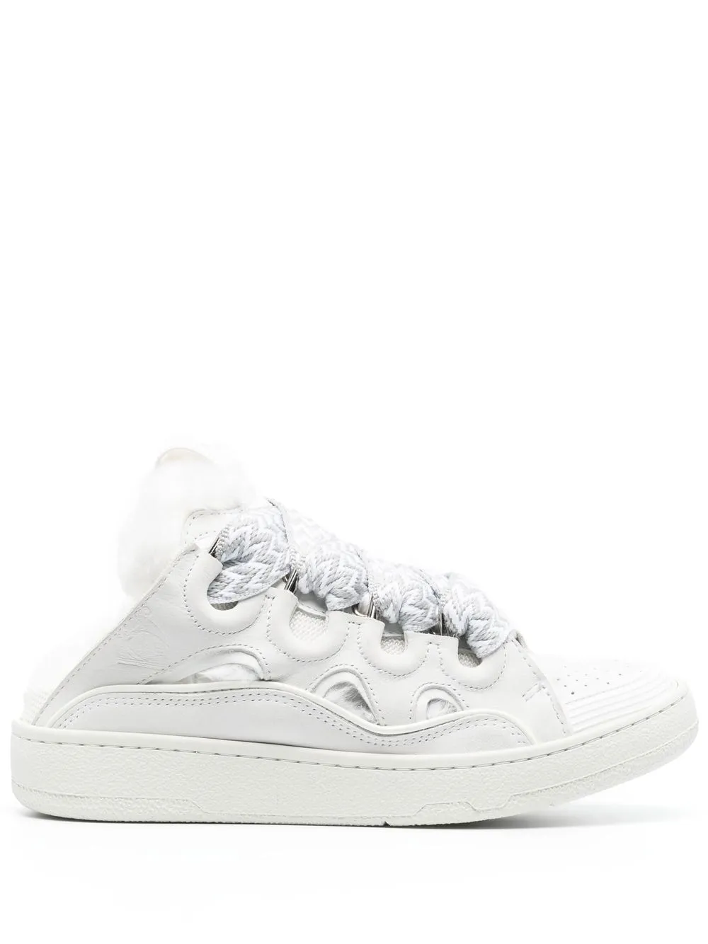 Кроссовки Curb с открытой пяткой Lanvin, белый