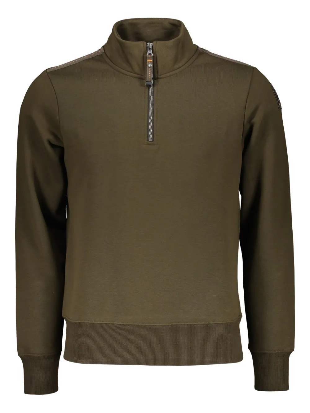 

Джемпер с длинными рукавами и воротником на молнии Parajumpers, зеленый