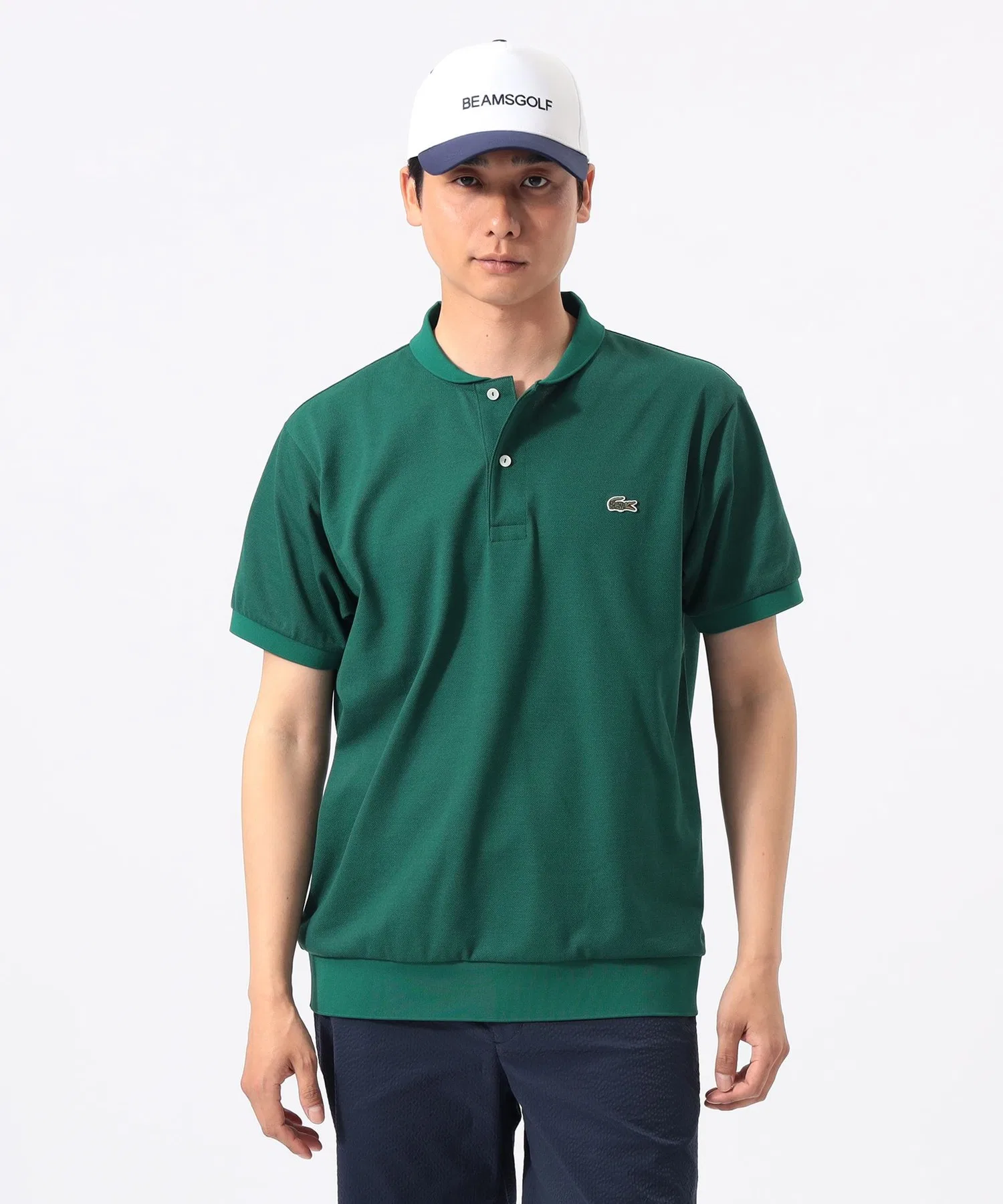 <МУЖСКИЕ> [Эксклюзив] LACOSTE / Поло с воротником-шалью — фото 3