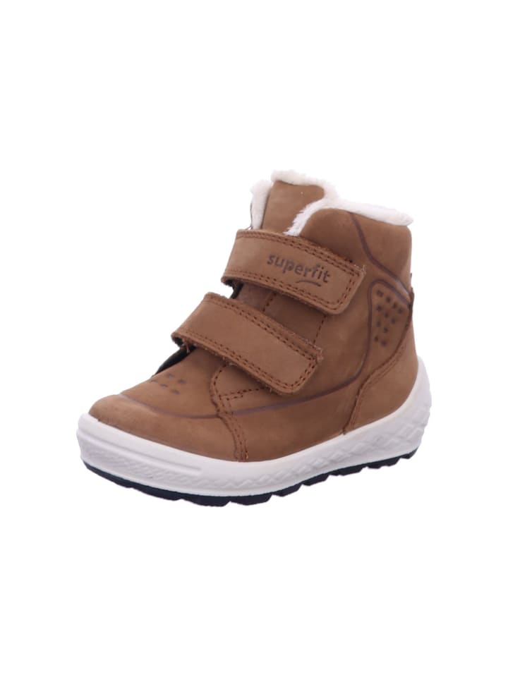 

Сапоги superfit Jungen Stiefel Stiefelette Leder \ GROOVY, коричневый