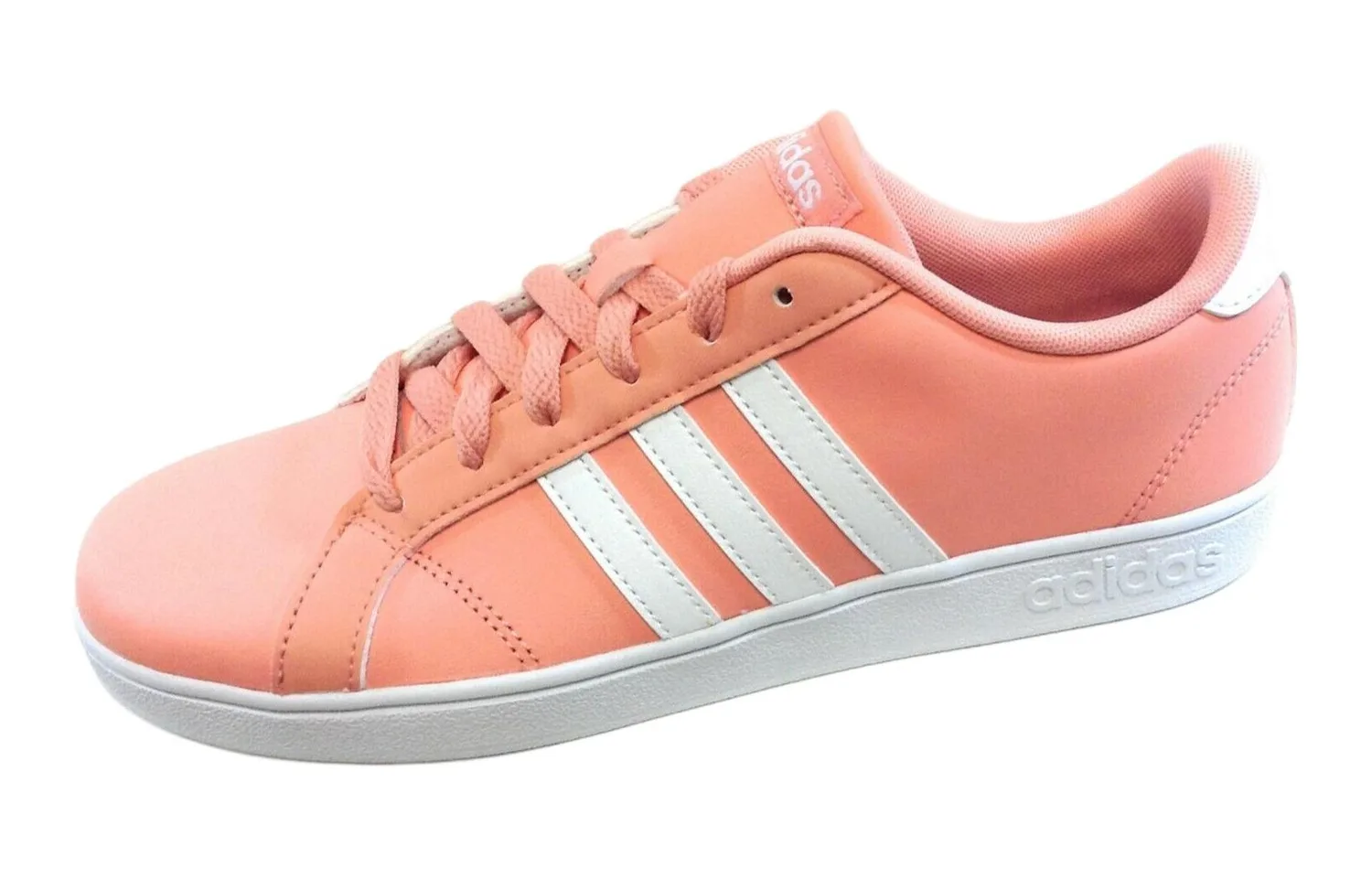 Adidas Neo Кроссовки для скейтбординга Baseline Slip Resistant Cushioning Low top Pink White для детей и подростков