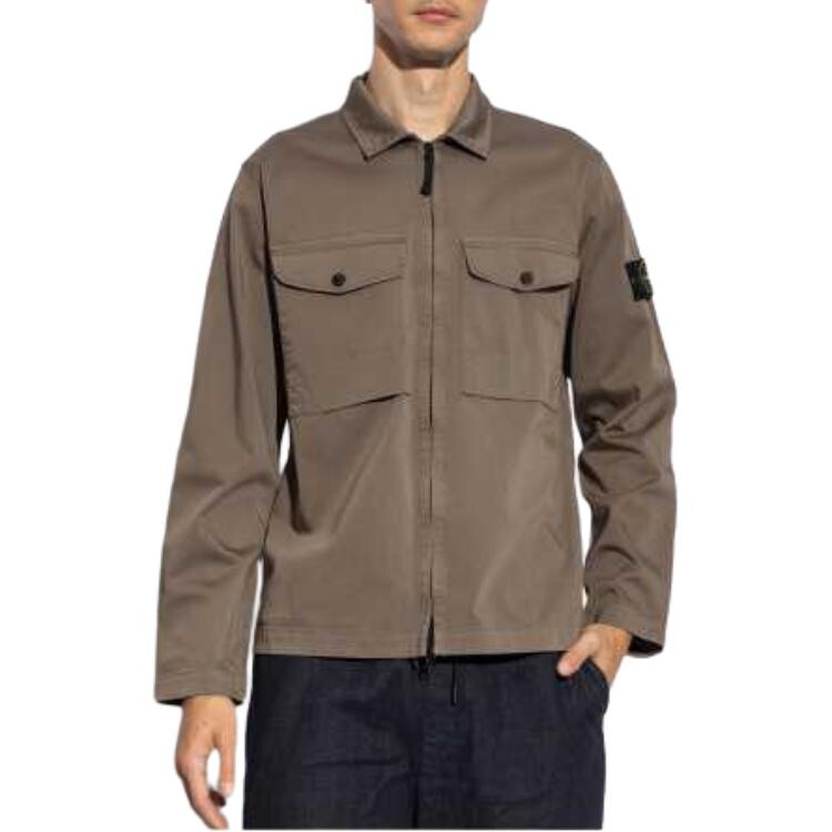 Куртка мужская коричневая Stone Island, коричневый — фото 3