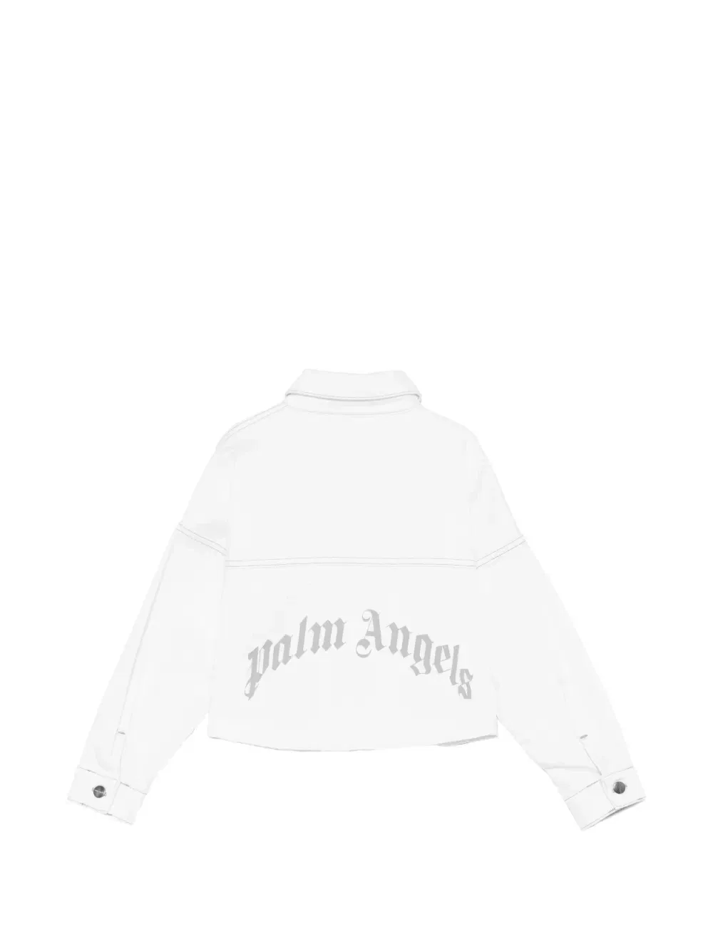 Куртка с контрастной строчкой Palm Angels Kids, белый — фото 2