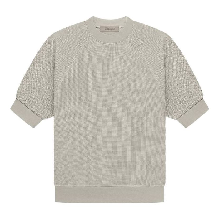 

Толстовка Fear of God Essentials SS23 Ss Waffle Sweatshirt 'Seal' FOG-SS23-051, серый