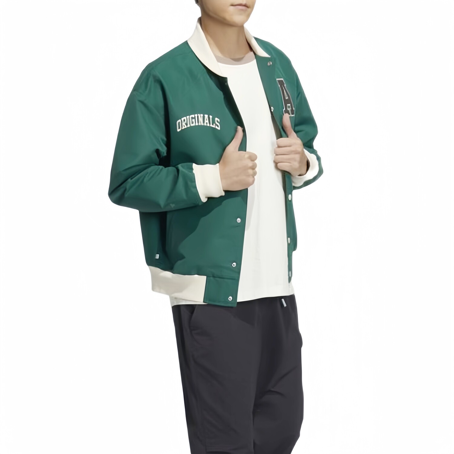 X CLOT Co-brand куртка мужская зеленая Adidas Originals, зеленый — фото 4