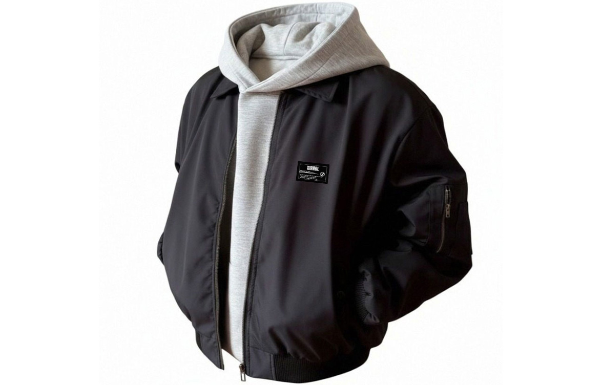 

Куртка Unisex Lapel Moderate ZIAREL, черный[comes with sweatshirt]