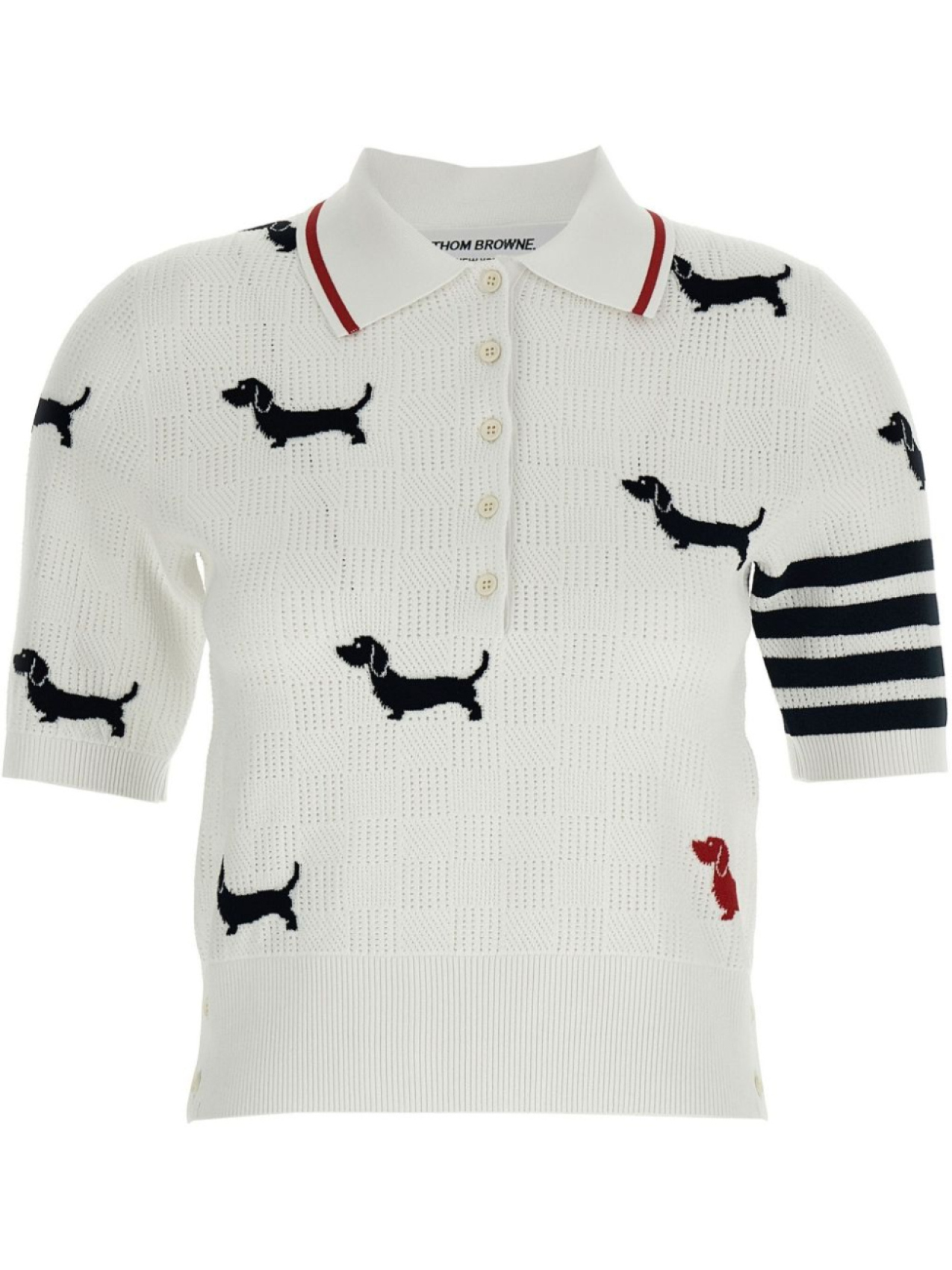 

Рубашка поло Thom Browne Hector, белый