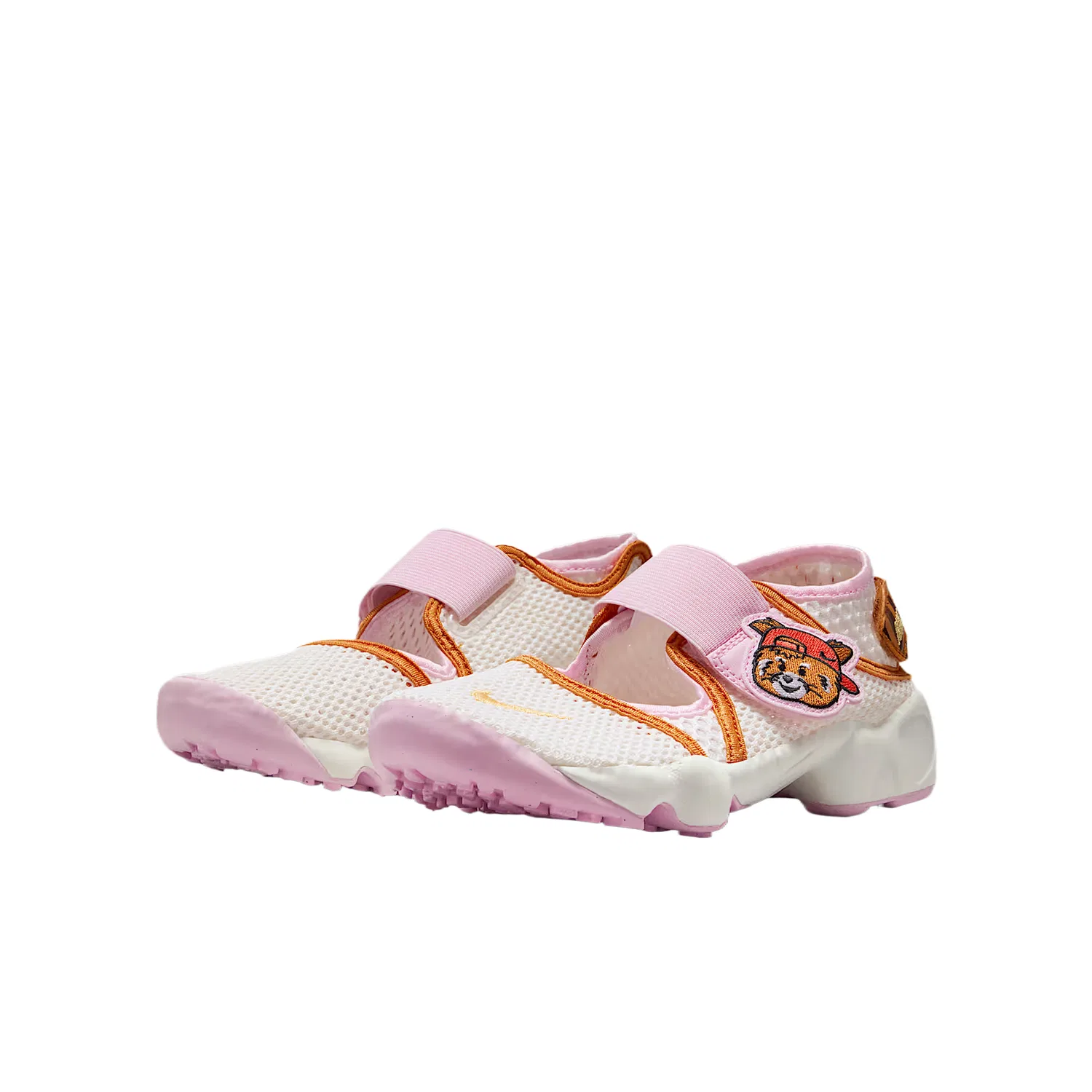 Детские сандалии Rift 2 Mesh Breathable Nike, Sail White/Sail White/Pink Foam/Topaz Gold — фото 3
