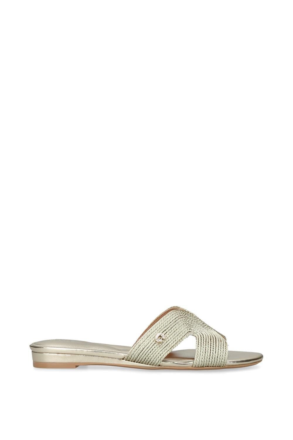 

Туфли на плоской подошве из ткани 'Gala Mule' Carvela, металлик