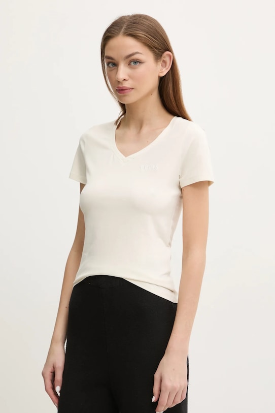 

Футболка New Carrie Guess, бежевый