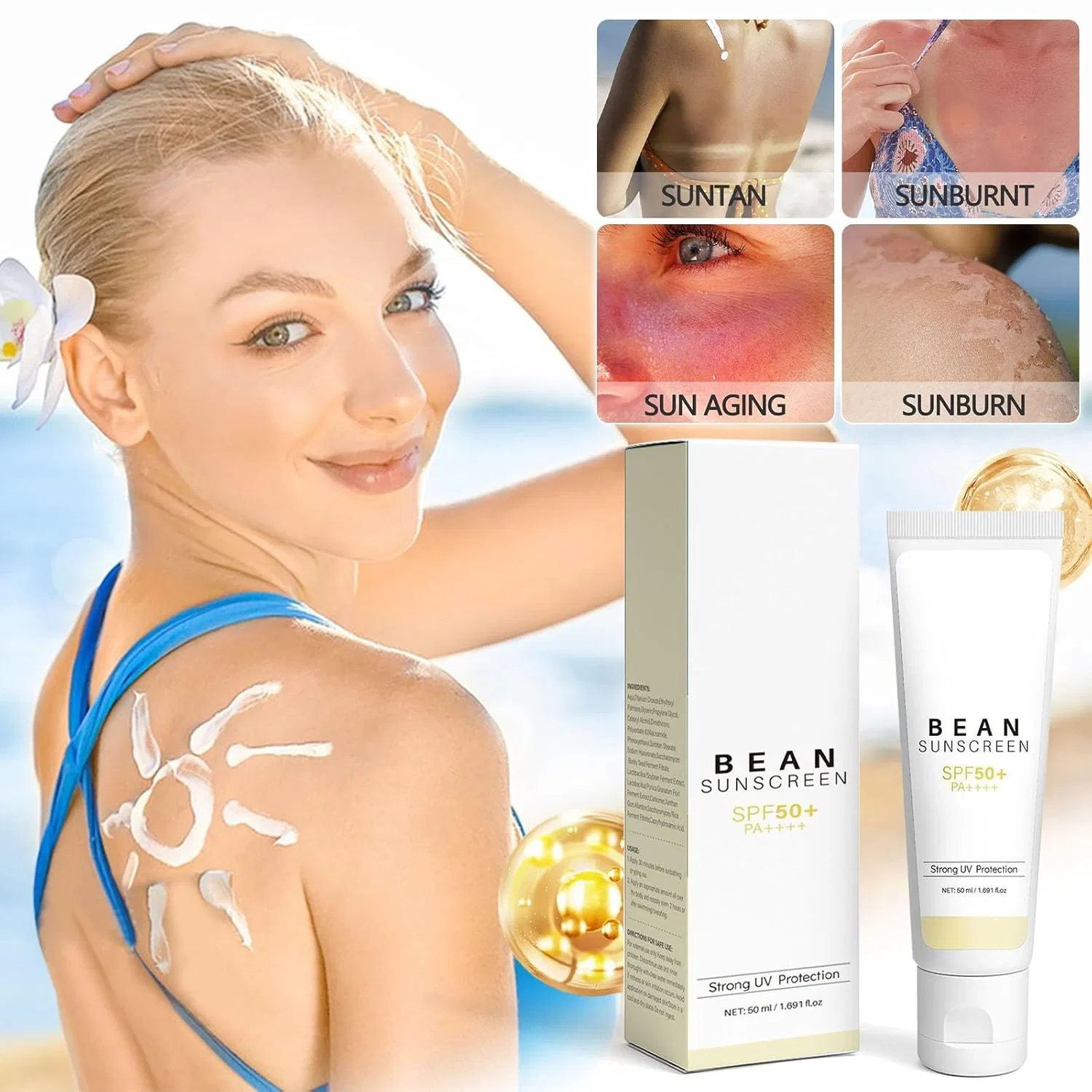 Солнцезащитный крем для лица с SPF 50 Airy Texture от Mixsoon Generisch — фото 2