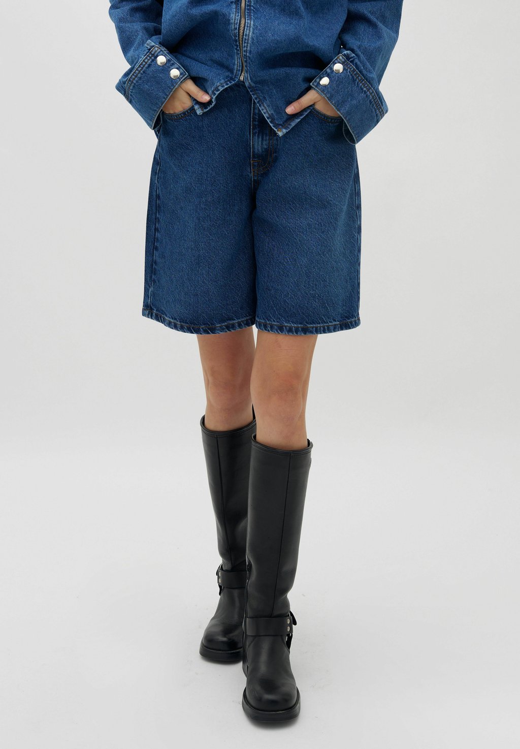 

Джинсовые шорты TALINA Global Funk, цвет Vintage Blue Wash
