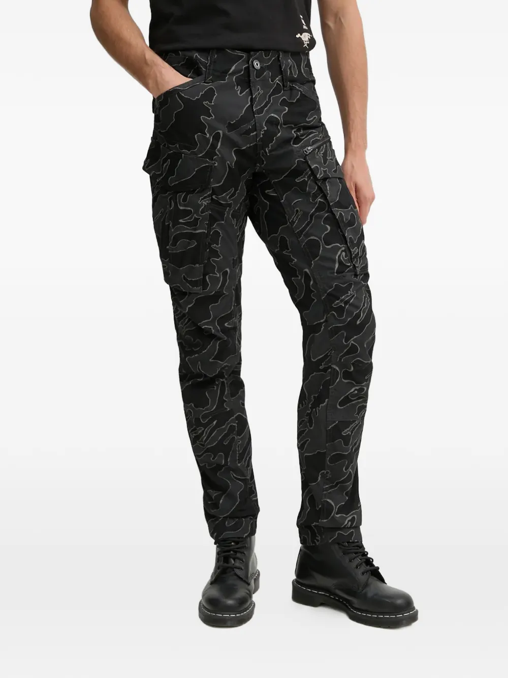 

Карго-брюки с камуфляжным принтом G-Star Raw, серый