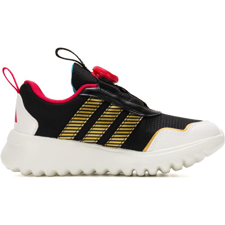 Низкие кроссовки ACTIVEFLEX BOA 4.0 для детей, устойчивые к истиранию Adidas, черный/белый/золотой — фото 2