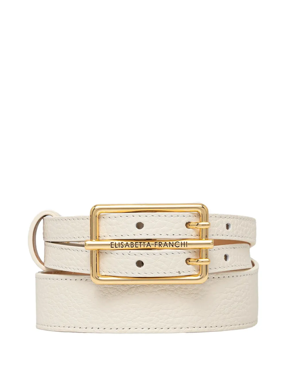 

Ремень с гравированным логотипом Elisabetta Franchi, нейтральный