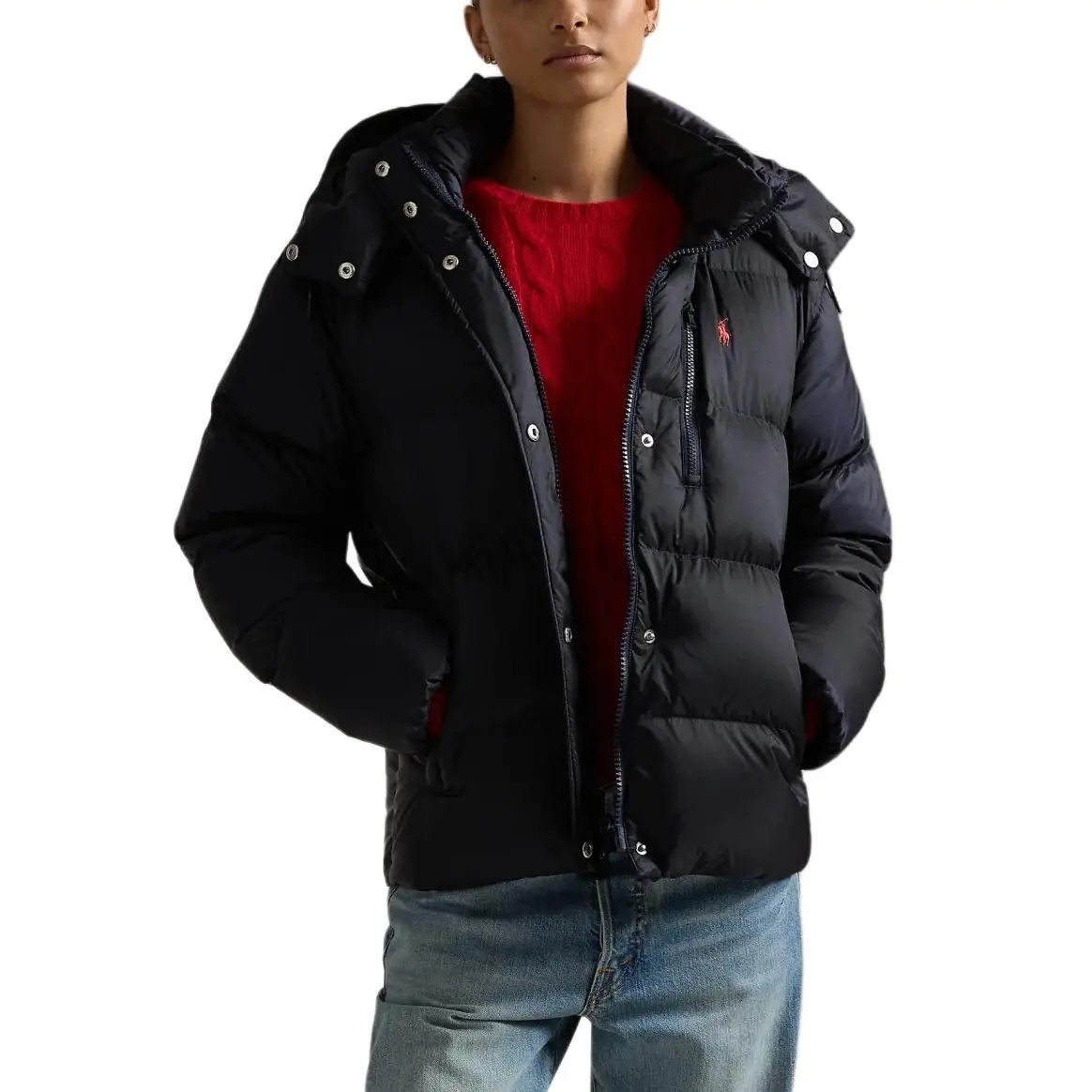 Polo Ralph Lauren Пуховик FW24 женский темно-синий — фото 4